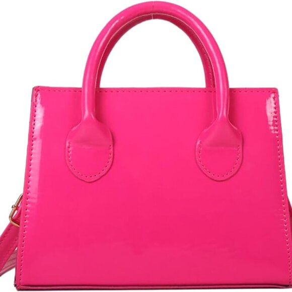 Patent Leather Handbag Mini Shoulder Purse Evening Clutch for Women - Picture 1 of 6